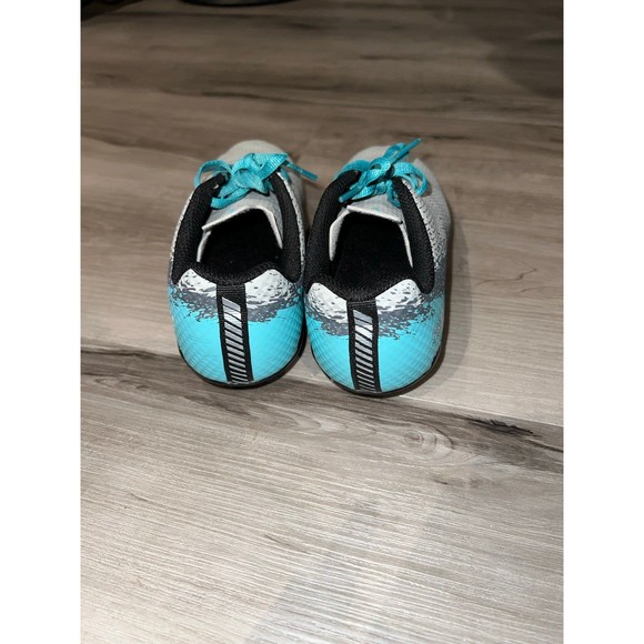 DSG Soccer Kids Cleats Speed Viper - Size 2 Gray/Teal - Picture 6 of 8